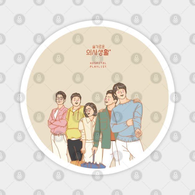 Hospital Playlist 2 Fanart Magnet by ArtByAzizah